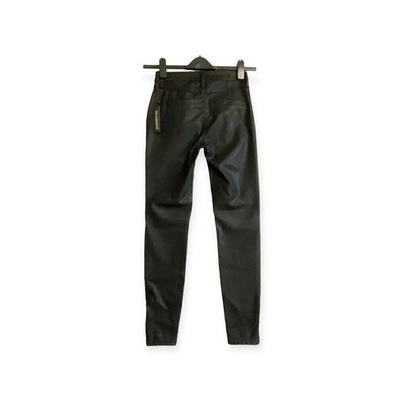 BLANKNYC Black Vegan Leather Moto Pants, size 24, new with tag - Picture 4 of 15